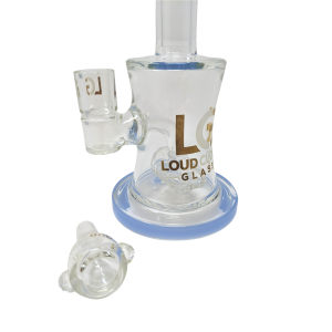 8" Loud Cloud Glass Water Pipe [10277]