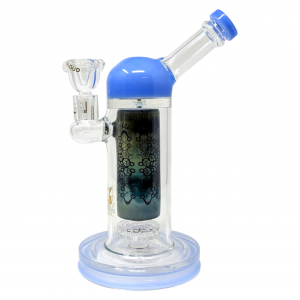 Loud Cloud - 9" Molecular Illustrations Art W/ Matric Perc Water Pipe - [EI-127]