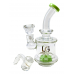 7" Loud Cloud Glass Slyme Accent Showerhead Perc Water Pipe with Bowl & Banger - [SE-104]
