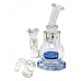 7" Loud Cloud Glass W/ Matrix Perc Incycler Water Pipe W/ Banger - [SE-105]
