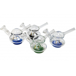 5.5" Loud Cloud Glass Built-In Perc UFO Water Pipe with Bowl & Banger - [SI-103]