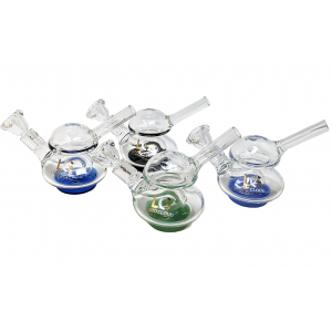 5.5" Loud Cloud Glass Built-In Perc UFO Water Pipe with Bowl & Banger - [SI-103]
