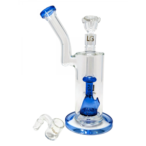 10" Loud Cloud Glass Beaker Perc Water Pipe W/ Banger - [TE-110]