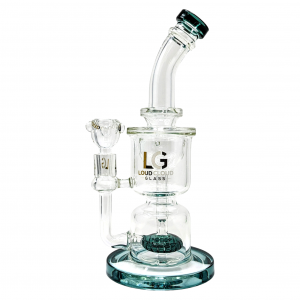 Loud Cloud - 10" Sand Chronometer Incycler W/ Shower Head Perc Water Pipe - [TE-129]