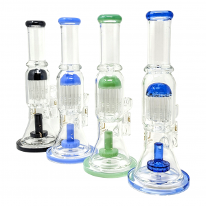 Loud Cloud - 12" Dynamic Duo Tree & Shower Head Perc Water Pipe - [TW-133]