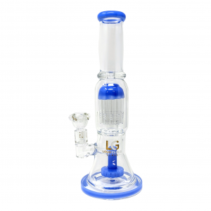 Loud Cloud - 12" Dynamic Duo Tree & Shower Head Perc Water Pipe - [TW-133]