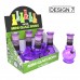 6 Inch Mini Glass Bongs – 6ct Display with Assorted Designs
