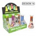 6 Inch Mini Glass Bongs – 6ct Display with Assorted Designs
