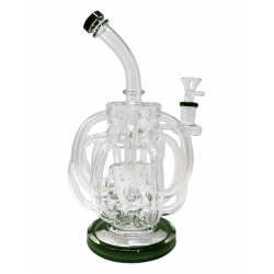 11" Multi Recycler Water Pipe - Green [MB134]