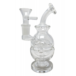 5" Mini Clear Glass Fab Egg Water Pipe Rig - [MB765]