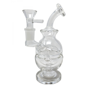 5" Mini Clear Glass Fab Egg Water Pipe Rig - [MB765]