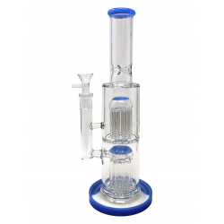 12" Double Tree Perc Water Pipe [MB820]