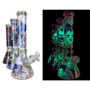 14" Clown Decal Beaker Water Pipe - 14Female [MG-24]