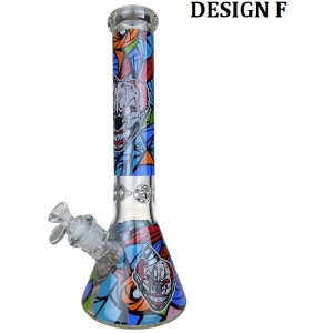 14" Clown Decal Beaker Water Pipe - 14Female [MG-24]