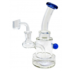 6.5" Assorted Mini Tiered Cylinder Water Pipe Rig - [MRJ21-C]