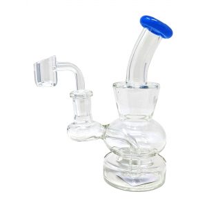 6.5" Assorted Mini Geometrically Stacked Water Pipe Rig - [MRJ21-D]