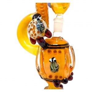 11.5" Buzzing Gemstone Art Water Pipe - [NAP19]