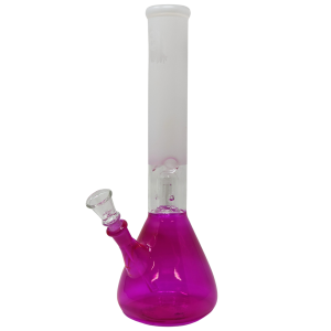 12" Single Dome Perc Frosted Art Water Pipe [SAA68] 