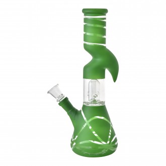 10" Single Dome Perc Zong Water Pipe - Assorted Colors