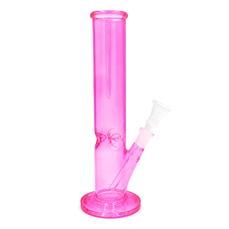 10" Color Tube Ice-Pinch Straight Water Pipe