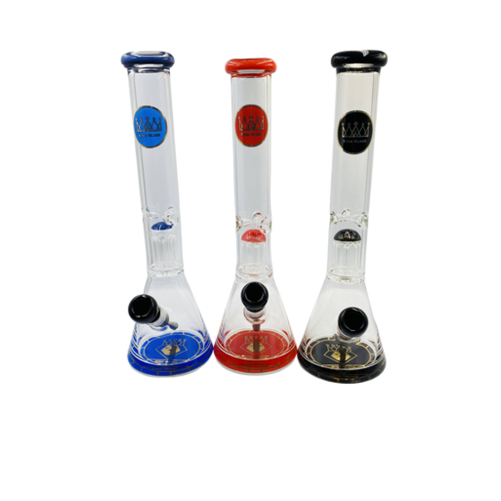 16" King Glass Tree Perc Beaker Water Pipe [PWWAT0003]