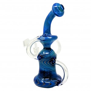 9" Whirlwind-Wonder W/ 4mm Quartz Banger Recycler - [RC15]