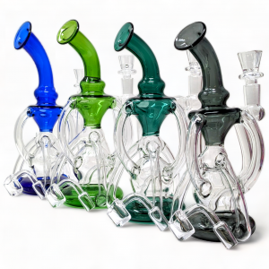 8" Triumph-Trifecta W/ 4mm Quartz Banger  Recycler - [RC8]