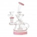 6.5" Mini Loop-Arm Showerhead Perc Recycler Water Pipe 6.5" Mini Loop-Arm Showerhead Perc Recycler Water Pipe