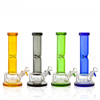 10.5" Thick Base Topped Barrel Honeycomb Perc Water Pipe - [RG110]