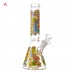9.5-Inch Bloomin' Daisy Haze Beaker Water Pipe – Floral Design