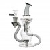 8" Dual Loop Recycler Water Pipe with Showerhead Perc 8 Inch Dual Loop Showerhead Perc Recycler Glass Water Pipe