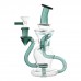 8" Dual Loop Recycler Water Pipe with Showerhead Perc 8 Inch Dual Loop Showerhead Perc Recycler Glass Water Pipe