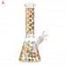 9.5-Inch Daisy Dreams Floral Beaker Glass Water Pipe