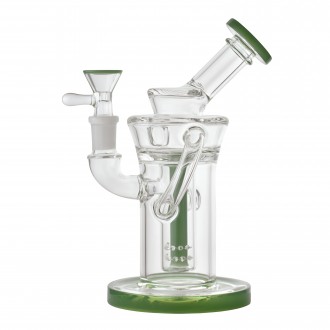 7.5" Dual Arm Cylindrical Recycler Water Pipe - [RG117]