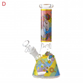 10" Dreamy Delight Unicorn's Kiss Beaker Water Pipe - [RG119]