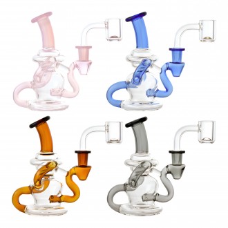 5" Compact Recycler Water Pipe [RG122]