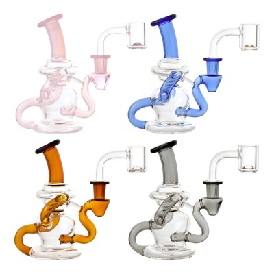 5" Compact Recycler Water Pipe [RG122]