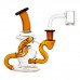 5" Compact Recycler Water Pipe – Portable Glass Rig 5 Inch Compact Recycler Glass Water Pipe