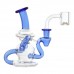 5" Compact Recycler Water Pipe – Portable Glass Rig 5 Inch Compact Recycler Glass Water Pipe
