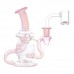 5" Compact Recycler Water Pipe – Portable Glass Rig 5 Inch Compact Recycler Glass Water Pipe