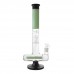 15.5" Tree Perc Inline Straight Tube Bong – Dual Perc Glass Water Pipe 15.5" Straight Tube Water Pipe with Tree and Inline Percs