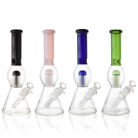 12" Orb Belly Tree Perc Beaker Water Pipe - [RG126]