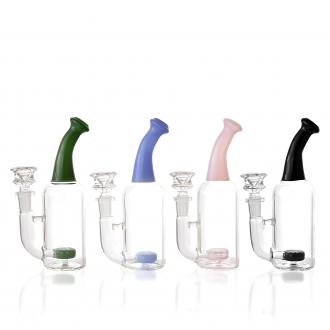 6.5" Bottle Shape Showerhead Perc Water Pipe - [RG127]