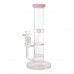 10" Straight Tube Bong – Honeycomb & Hurricane Perc Glass Pipe 10 Inch Straight Tube Water Pipe with Honeycomb and Hurricane Perc