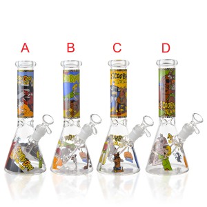 10" Chill Team Toon Vibes Beaker Water Pipe - [RG135]