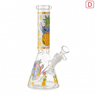 10" Fun Toon Style Beaker Water Pipe - A - Glow in the Dark [RG136]