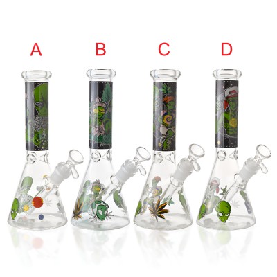 10" Cosmic Alien Beaker Water Pipe - Glow in the Dark [RG137]