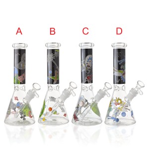 10" Wacky Scientist Beaker Water Pipe - Glow in the Dark [RG138]