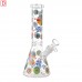 10 Inch Candy Cloud Beaker Glass Water Pipe – Glow in the Dark