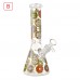 10 Inch Donut Obsession Glow in the Dark Beaker Glass Water Pipe